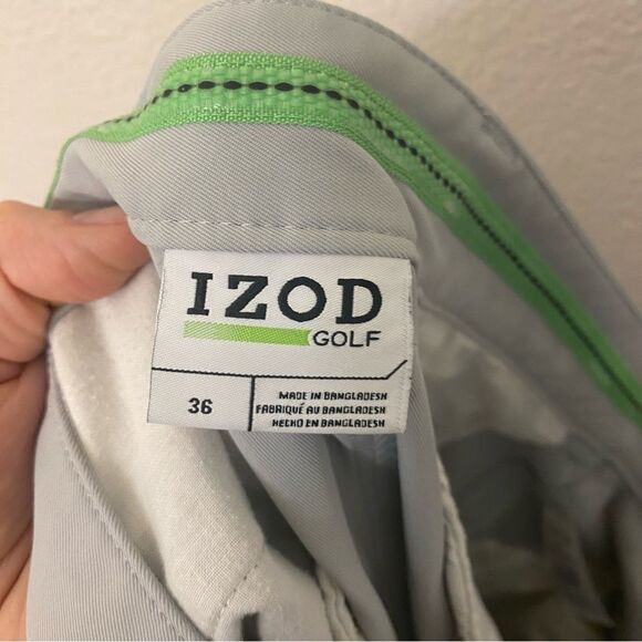 Izod golf mens light gray Performance Shorts 36 - Picture 10 of 12